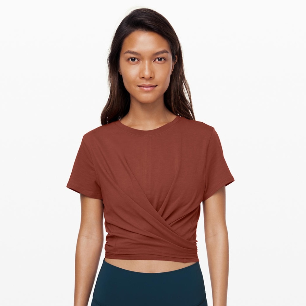 lululemon Time To Restore Tshirt, Rustic Clay, 10